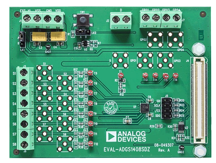 Schaltungsanordnung - Analog Devices Inc. ADGS1408/ADGS1409 Evaluierungsboards